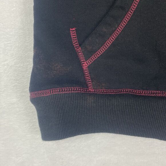 NFL Arizona Cardinals Jacket Womens Small Black Hooded Logo Full Zip Pockets - Picture 5 of 10